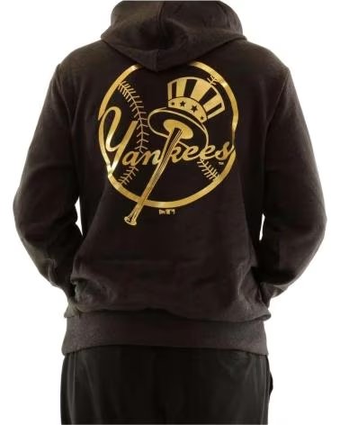 NEW ERA FELPA CON CAPPUCCIO YANKEES NEGRO