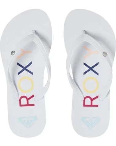 ROXY CHANCLAS ARGL100184WHT PARA NIÑAS MULTICOLOR