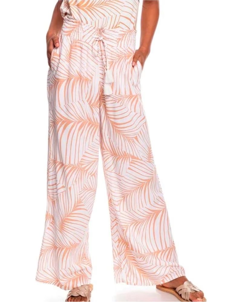ROXY PANTALONI LUNGHI ERJNP03415CJJ6 STAMPATI ROSA