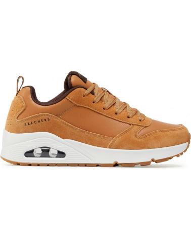 SKECHERS UNO STACRE 52468 WSK MARROM AMARILLO