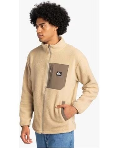 QUICKSILVER GIACCA IN PILE QUIKSILVER EQYFT04957-TKA0 BEIGE DA UOMO