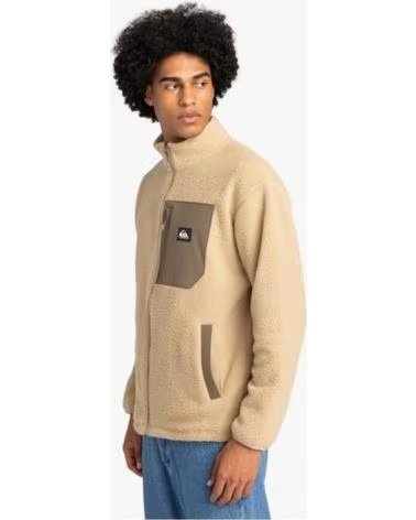 QUICKSILVER GIACCA IN PILE QUIKSILVER EQYFT04957-TKA0 BEIGE DA UOMO