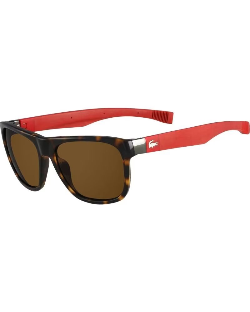 LACOSTE GAFAS DE SOL LACOSTE L664S CON MONTURA CAREY Y PATILLAS ROJAS