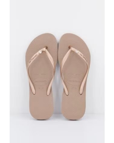 INFRADITO HAVAIANAS SLIM CRYSTAL SWAROVSKI ORO ROSA ROSE GOLD
