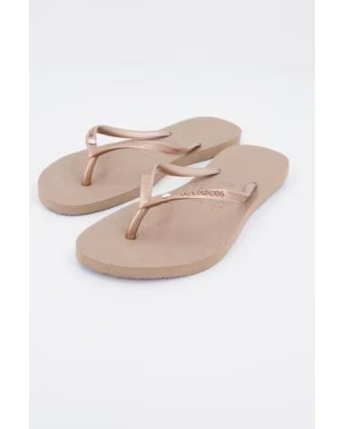 INFRADITO HAVAIANAS SLIM CRYSTAL SWAROVSKI ORO ROSA ROSE GOLD
