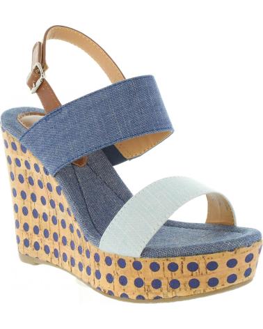 Chaussures compensées pour Femme URBAN 385913-B6600 LIGHT BLUE-BLUE