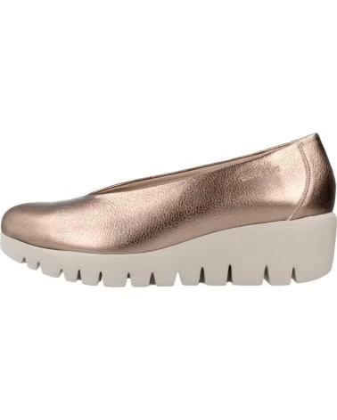 WONDERS SAPATOS COM CUNHA ESPARTO 225-C-33100-PT 205-C33152 PLATINA ORO