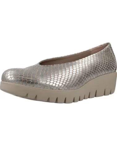 WONDERS WEDGE SHOES C-33100 METALLIC FOR WOMEN METALIZADO