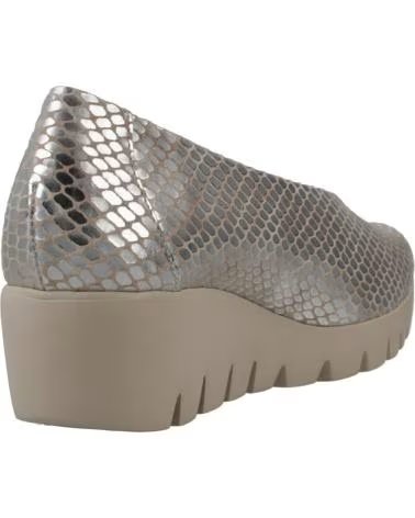WONDERS WEDGE SHOES C-33100 METALLIC FOR WOMEN METALIZADO