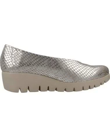 WONDERS WEDGE SHOES C-33100 METALLIC FOR WOMEN METALIZADO