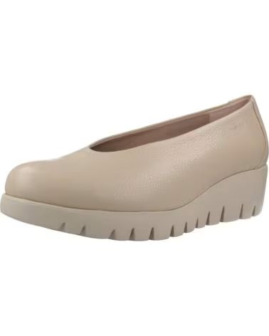 WONDERS NATURE C33100 KEILABSATZ-BALLERINAS AUS LEDER BEIG