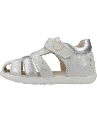 GEOX SANDALI B SANDAL MACCHIA PER BAMBINA COLOR ARGENTO C0007