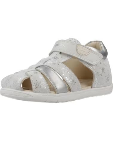 GEOX SANDALI B SANDAL MACCHIA PER BAMBINA COLOR ARGENTO C0007