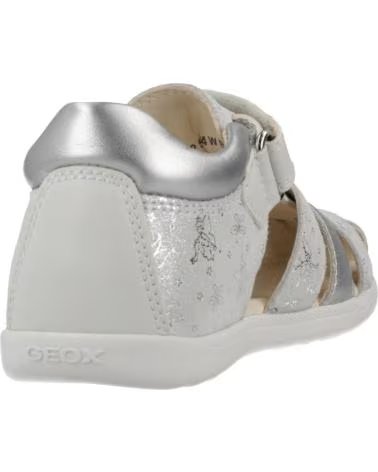 GEOX SANDALI B SANDAL MACCHIA PER BAMBINA COLOR ARGENTO C0007