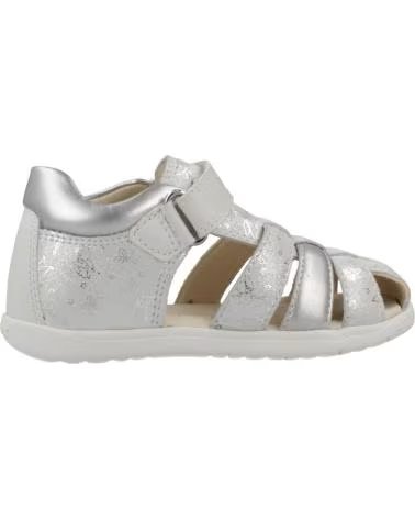 GEOX SANDALI B SANDAL MACCHIA PER BAMBINA COLOR ARGENTO C0007
