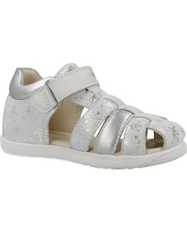 GEOX SANDALI B SANDAL MACCHIA PER BAMBINA COLOR ARGENTO C0007