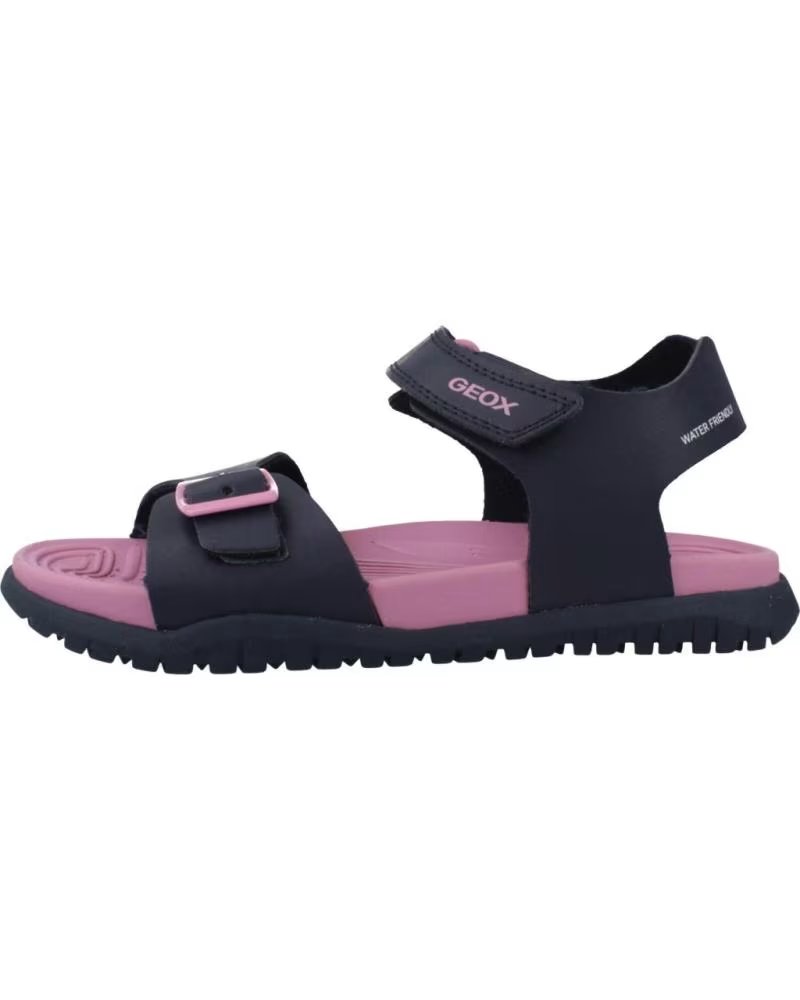 GEOX Sandalias Fusbetto Negro-Rosa en negro para ninas AZUL