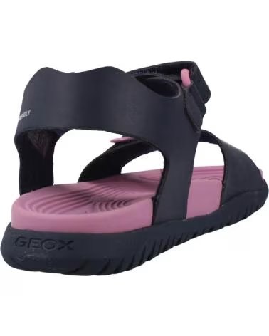 GEOX Sandalias Fusbetto Negro-Rosa en negro para ninas AZUL