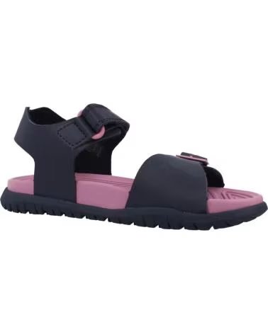 GEOX Sandalias Fusbetto Negro-Rosa en negro para ninas AZUL