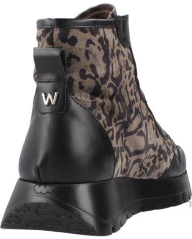 WONDERS STIVALETTI A2451 ANIMALIER NGRKAKY