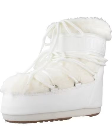MOON BOOT BOTAS ICON LOW FAUX FUR PTCLWHT