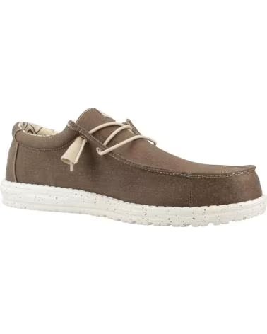 HEY DUDE WALLY STRETCH CANVAS SCHUHE 40700-2LN MARRóN