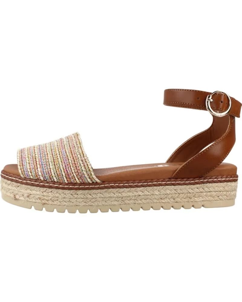 SANDALES MTNG AMELIE 59617 À PLATEFORME ET FERMETURE BOUCLE BEIGE