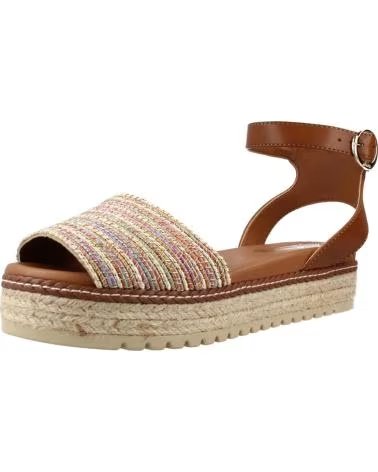 SANDALES MTNG AMELIE 59617 À PLATEFORME ET FERMETURE BOUCLE BEIGE