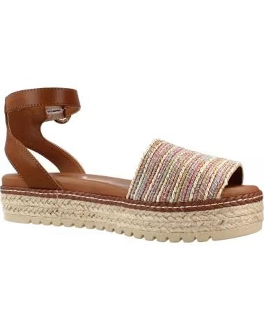 SANDALES MTNG AMELIE 59617 À PLATEFORME ET FERMETURE BOUCLE BEIGE