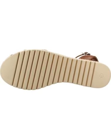 SANDALES MTNG AMELIE 59617 À PLATEFORME ET FERMETURE BOUCLE BEIGE