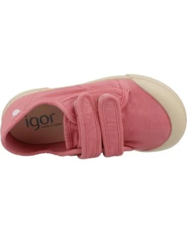 IGOR SCARPE DA GINNASTICA BAMBINA MODELLO S10333 ROSA GOMMA DA MASTICARE CHICLE