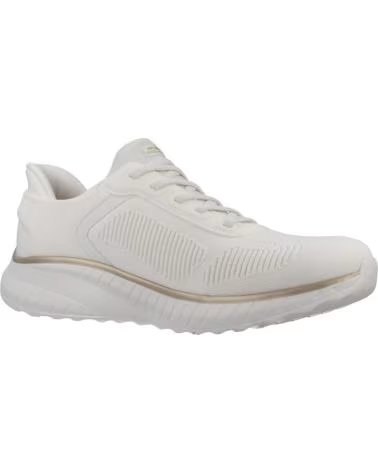 SKECHERS ZAPATILLAS 117497-WTGD EN BEIGE PARA MUJER WHITE-GOLD TEXTILE