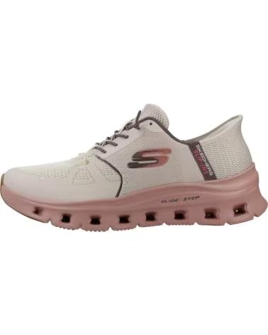SKECHERS ZAPATILLAS 150420-TPMT EN ROSA PARA MUJER TAUPE MESH-MULTI TRIM
