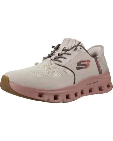 SKECHERS ZAPATILLAS 150420-TPMT EN ROSA PARA MUJER TAUPE MESH-MULTI TRIM