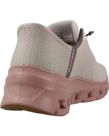 SKECHERS ZAPATILLAS 150420-TPMT EN ROSA PARA MUJER TAUPE MESH-MULTI TRIM