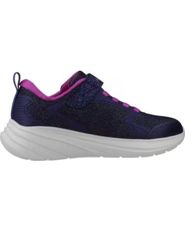 SKECHERS WAVE 92 KLETTVERSCHLUSS-SNEAKER MARINE-LILA FÜR MÄDCHEN
