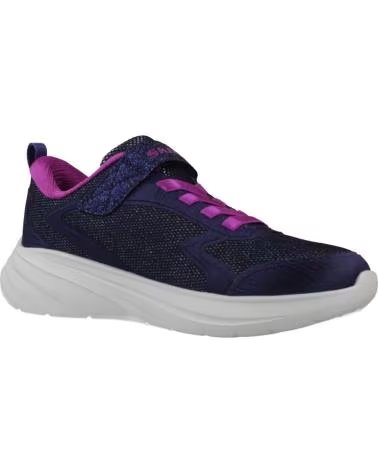 SKECHERS WAVE 92 KLETTVERSCHLUSS-SNEAKER MARINE-LILA FÜR MÄDCHEN