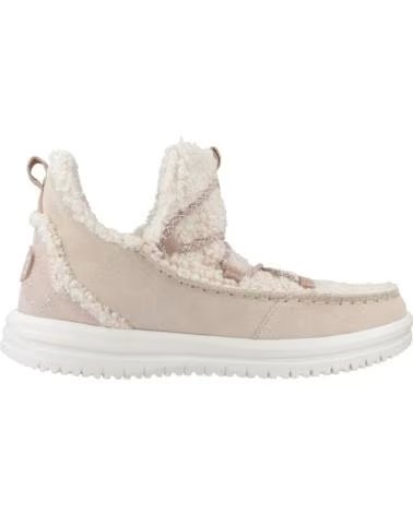HEY DUDE BOTINES MUJER MODELO CAMDEN SUEDE COZY COLOR BEIS TAN