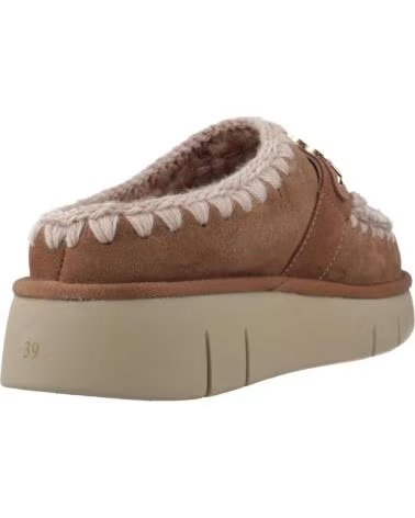 MOU ZUECOS MUJER MODELO BOUNCE CLOG METAL LOGO COLOR MARRON PKBR PKBRO
