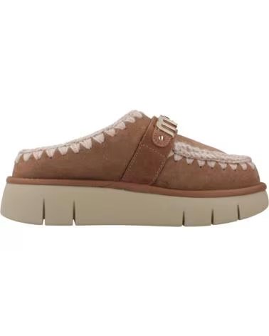 MOU ZUECOS MUJER MODELO BOUNCE CLOG METAL LOGO COLOR MARRON PKBR PKBRO