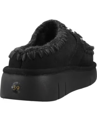 MOU ZUECOS MUJER MODELO BOUNCE CLOG METAL LOGO COLOR NEGRO BKBK