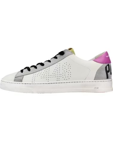 P448 ZAPATILLAS HOMBRE MODELO JACKCM COLOR BLANCO FUXYEL