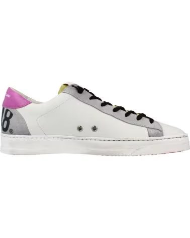 P448 ZAPATILLAS HOMBRE MODELO JACKCM COLOR BLANCO FUXYEL