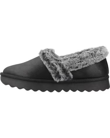 SKECHERS ZAPATILLAS HOGAR MUJER MODELO COZY UP COLOR NEGRO BLK