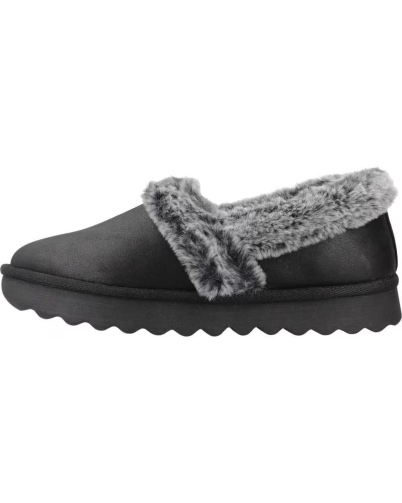 SKECHERS ZAPATILLAS HOGAR MUJER MODELO COZY UP COLOR NEGRO BLK