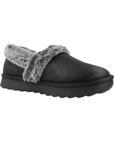 SKECHERS ZAPATILLAS HOGAR MUJER MODELO COZY UP COLOR NEGRO BLK