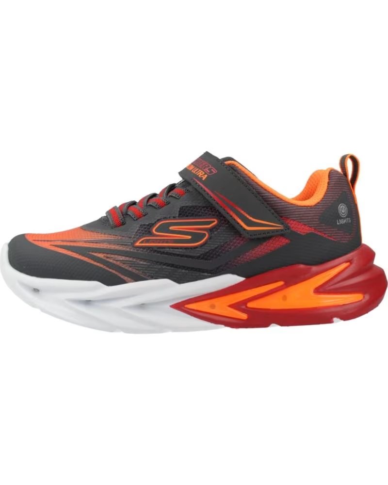 SKECHERS BASKETS FLEX-GLOW ULTRA GRIS CCRD