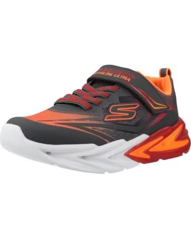 SKECHERS BASKETS FLEX-GLOW ULTRA GRIS CCRD