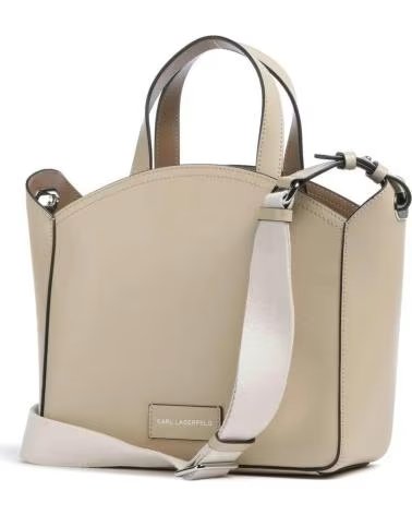 KARL LAGERFELD BOLSOS MUJER MODELO K CIRCLE SM TOTE PERFORATE COLOR BEIS SA SAFARI