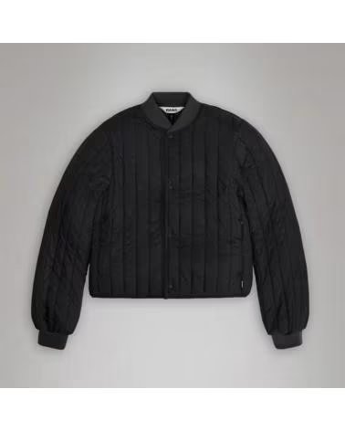 RAINS CHAQUETA MUJER MODELO BANJA LINER BOMBER W JACKET COLOR NEGR BLACK